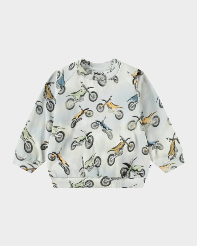 Boy's Disc Organic Cotton Jersey Sweatshirt, Size 3M-24